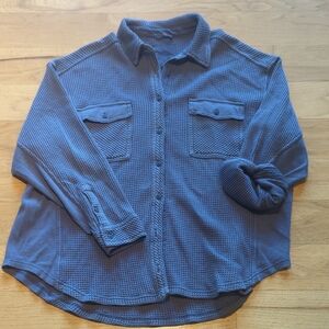 Women's Oversized Waffle Shirt